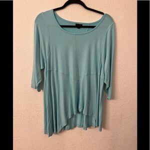 Coco + Carmen blue blouse size S/M